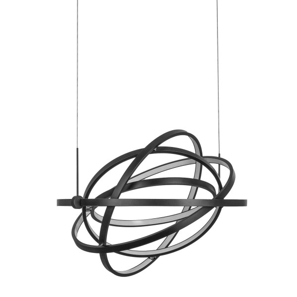 Lampa wisząca TRYTON czarna LED 5x56W Ciepła biel 3850lm Italux