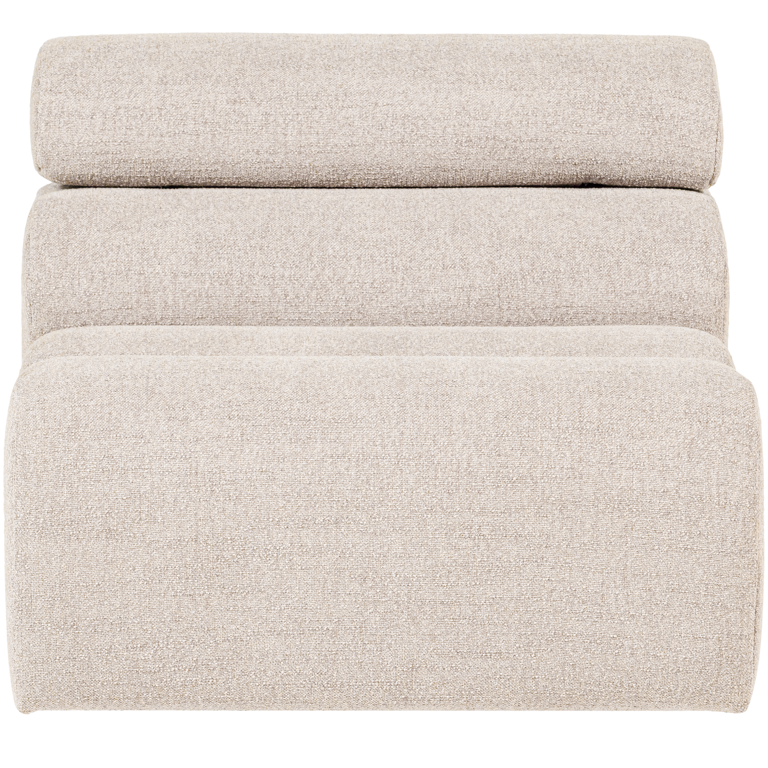 WOOOD 1-zits element bank Novi - Polyester - Naturel - 86x82x113