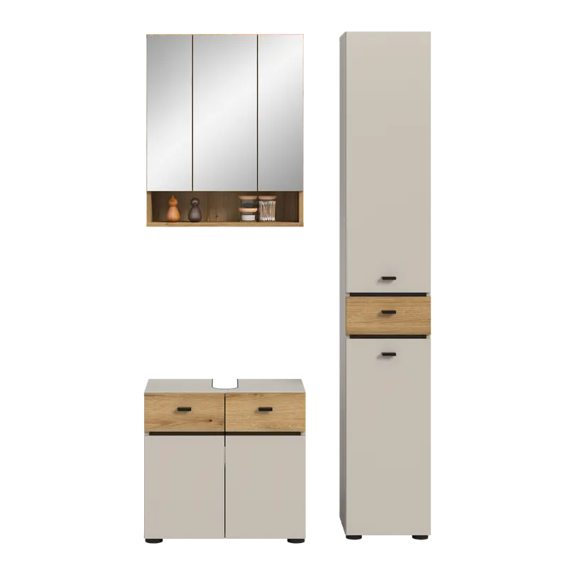 Badschrank 3-teilig Aqua