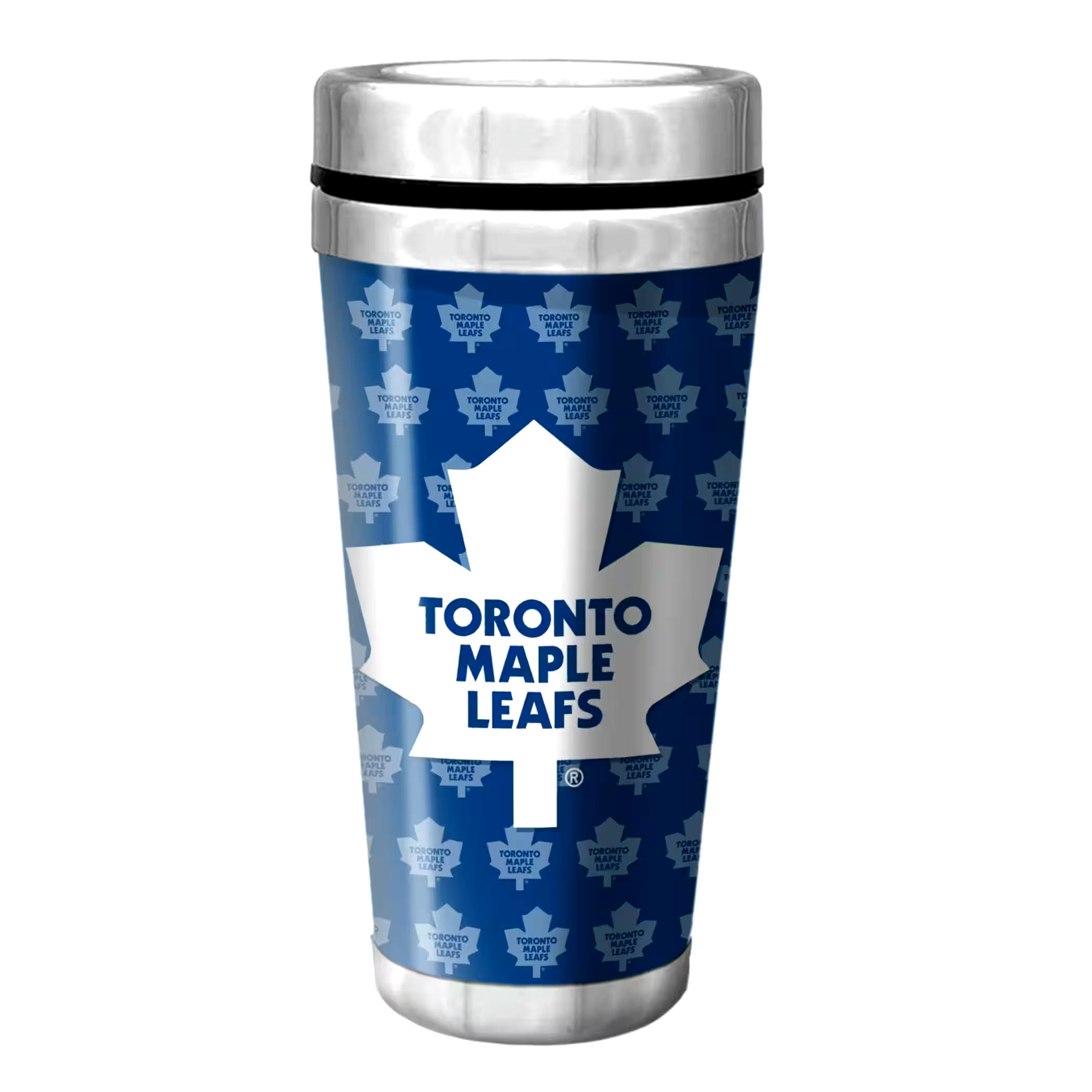 NHL Toronto Maple Leafs Full Wrap Wallpaper Travel Mug, 14-oz