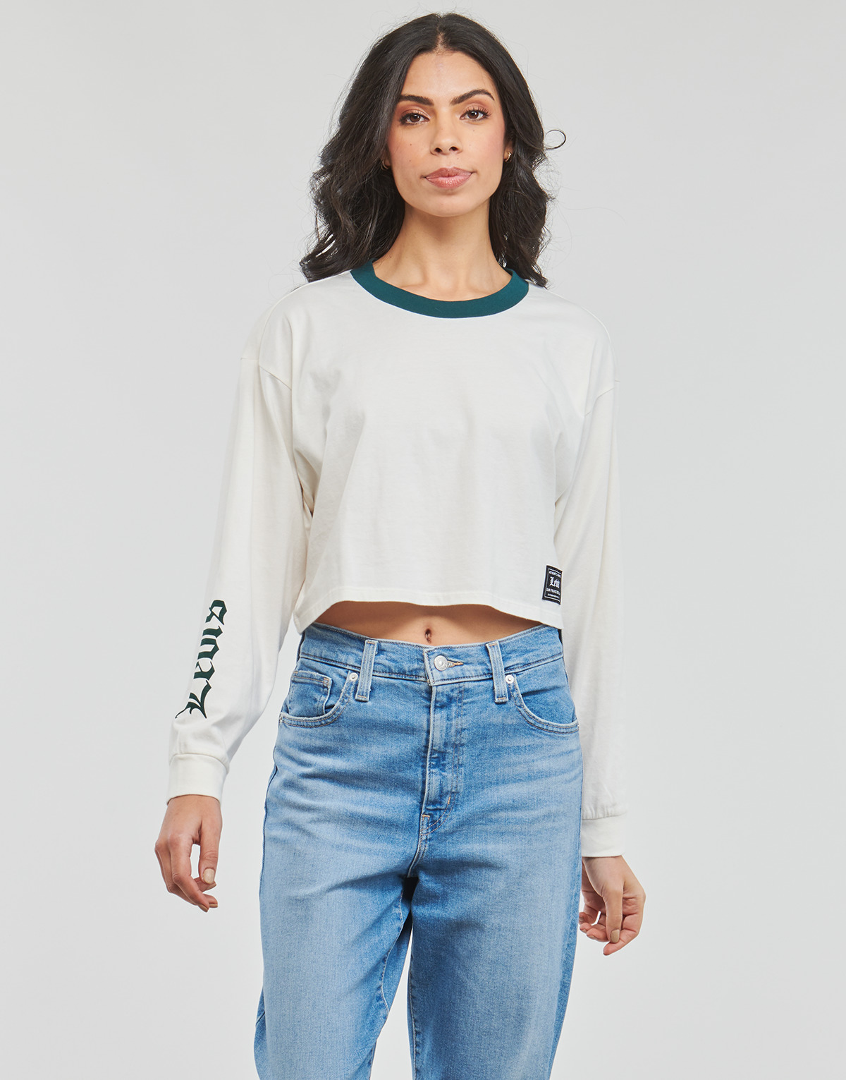 Levi's - GRAPHIC LS CROP REESE - White