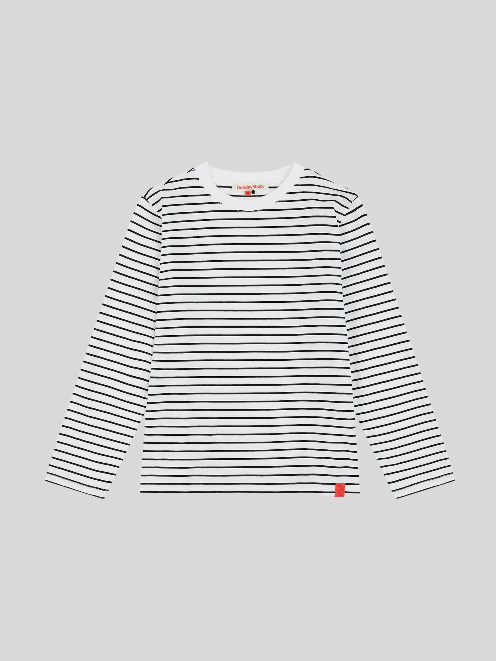 Cotton Striped Long Sleeve Top