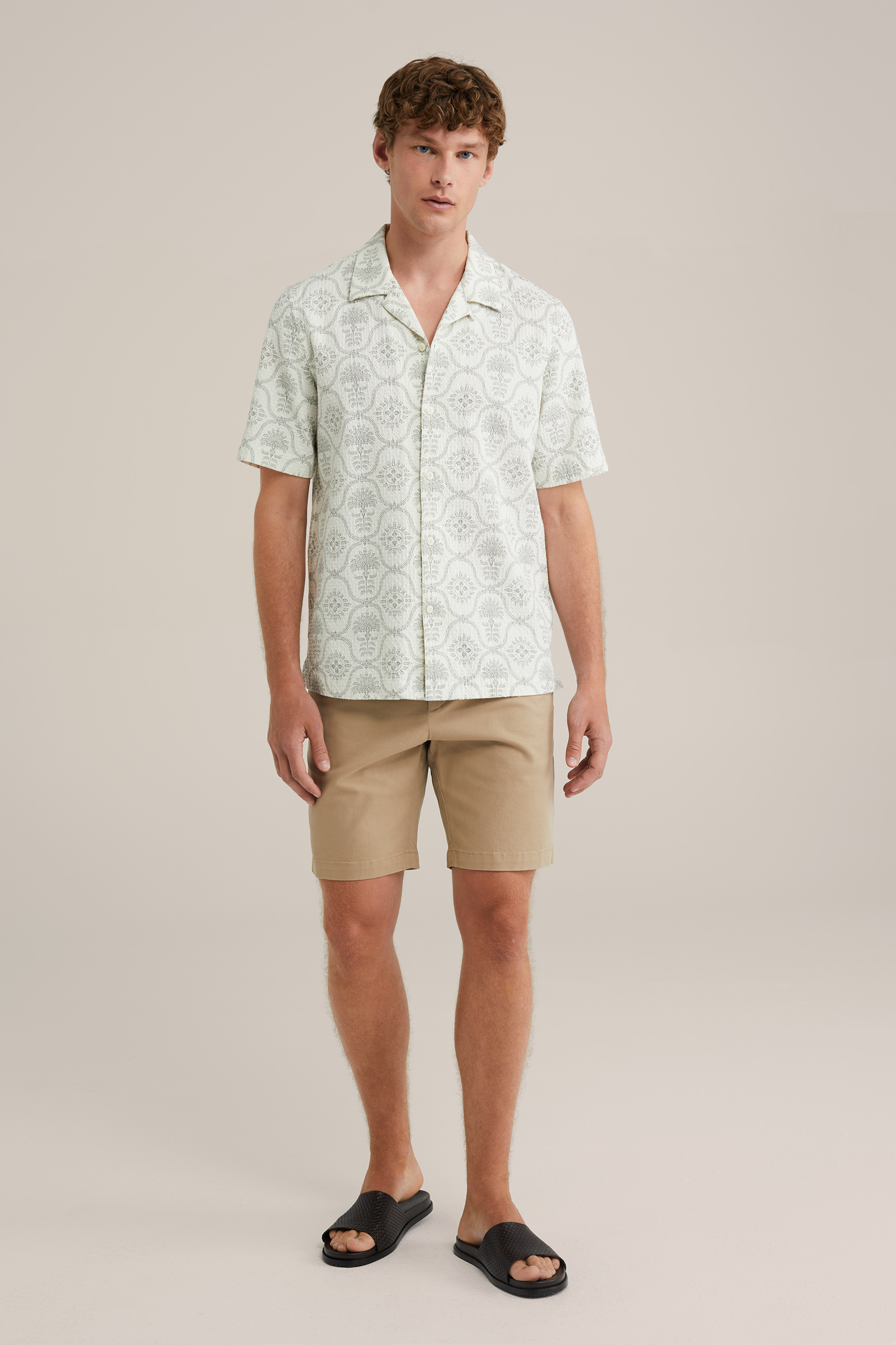 Heren regular fit chinoshort