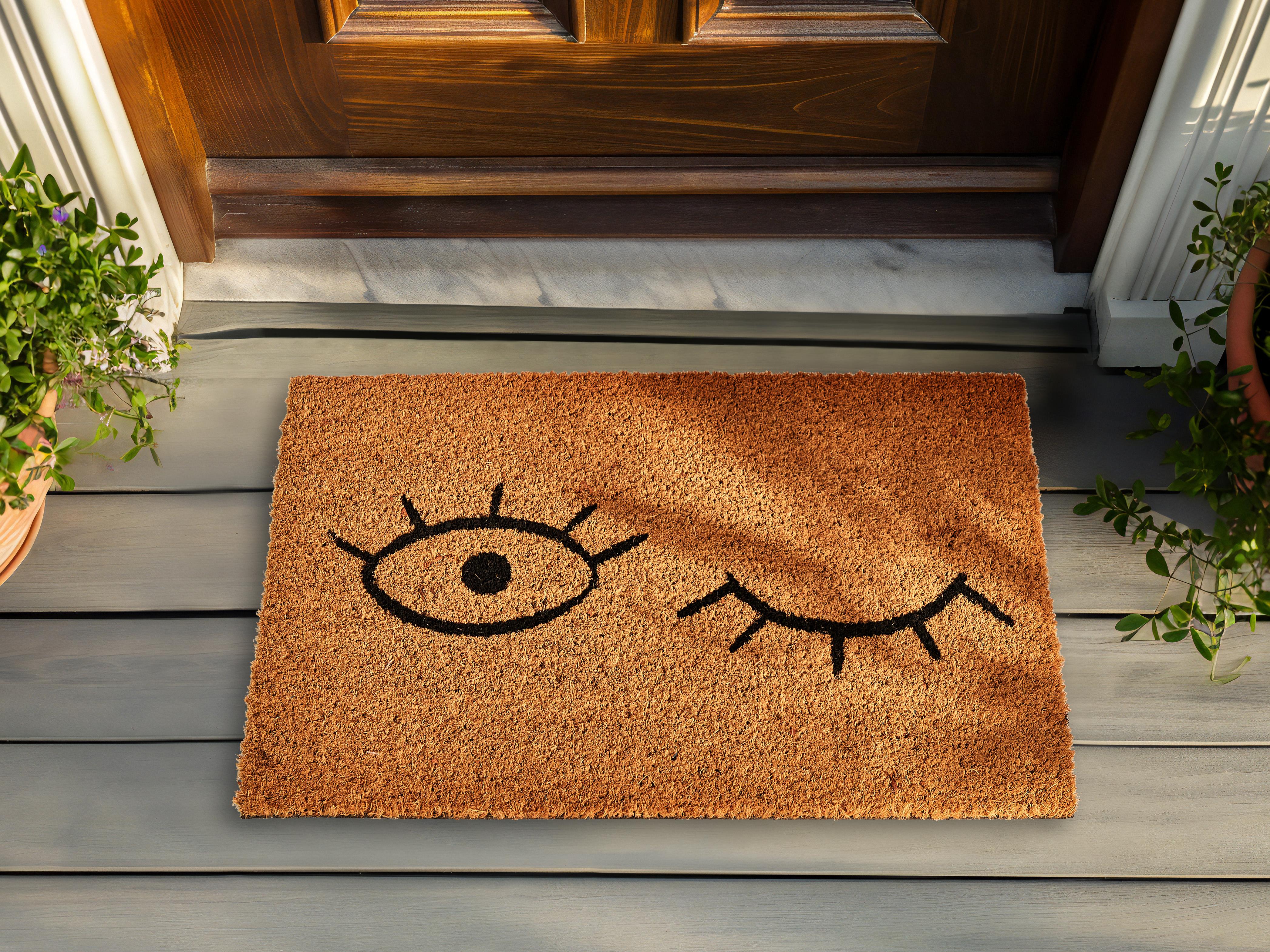 Doormat TAPULAO Natural 40 x 60 cm Coir