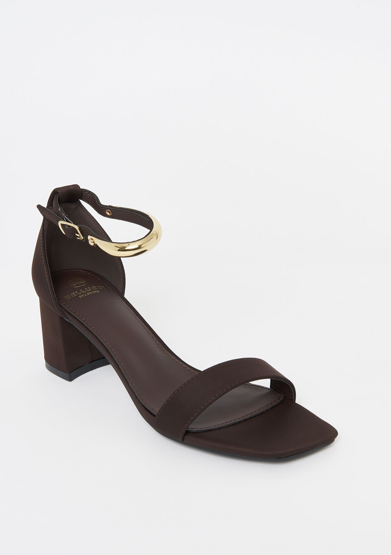 Sandalen met gouden bandje