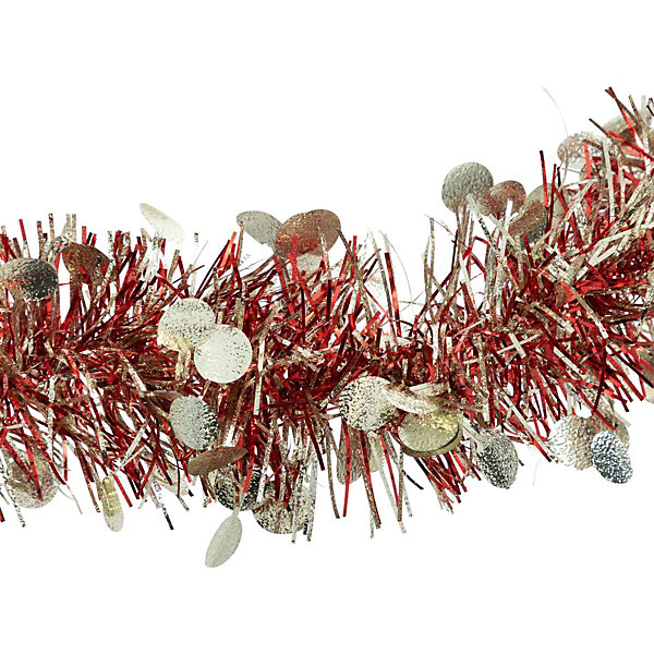 Guirlande de Noël pastille 100x4x2m rouge et or - Atmosphera