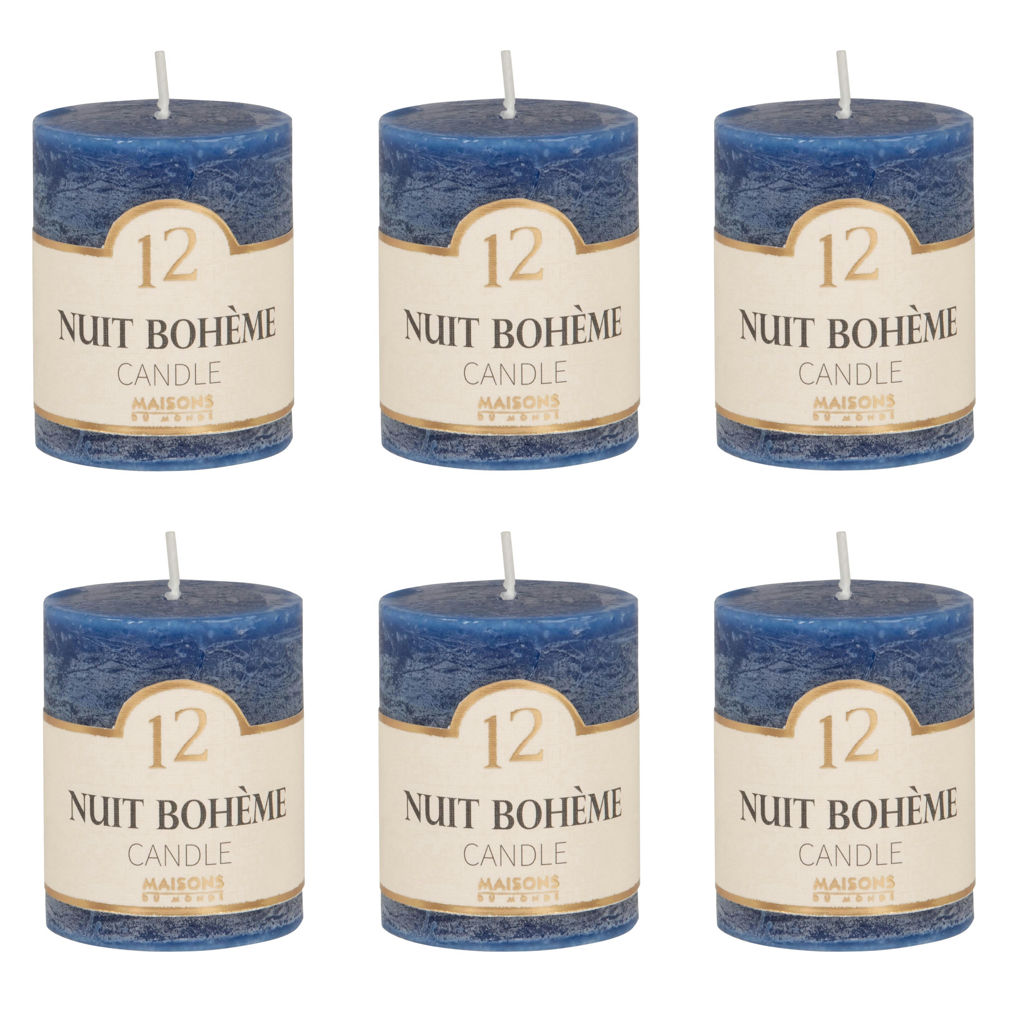 COLORAMA - Bougie parfumée bleue H6, 75g