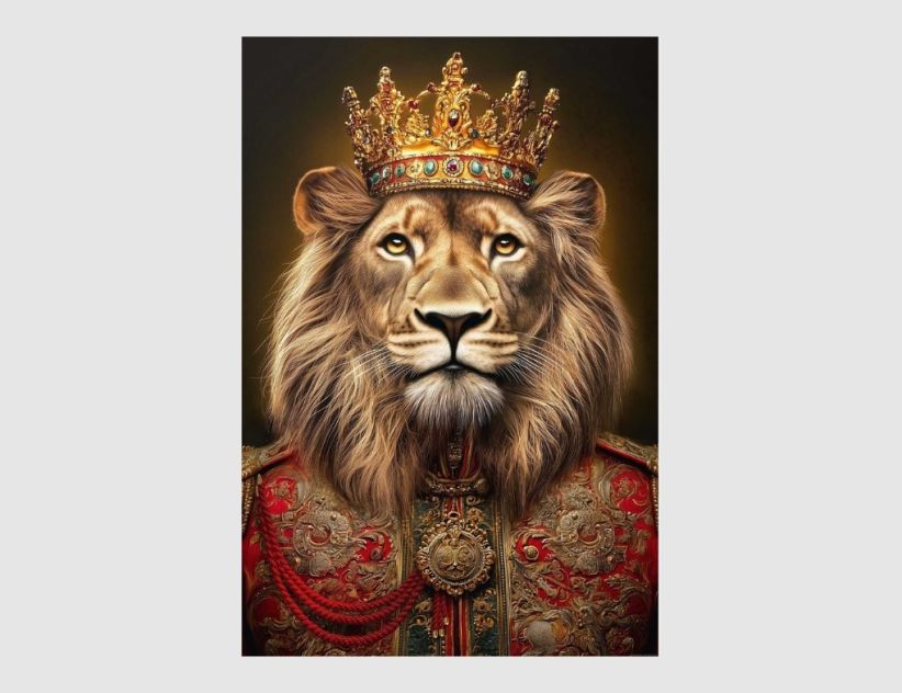 Bild Crowned Lion 60x90cm
