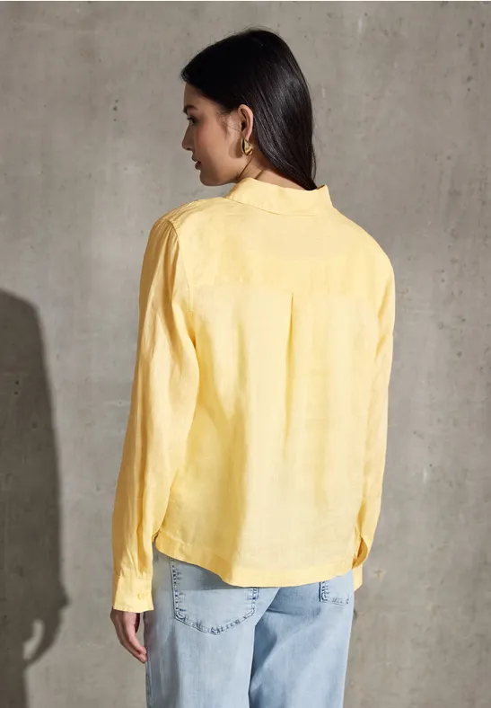 Leinen-Hemdbluse