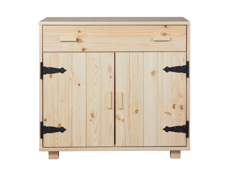 Komoda II drewniana NATURAL WOOD, kolor sosnowy