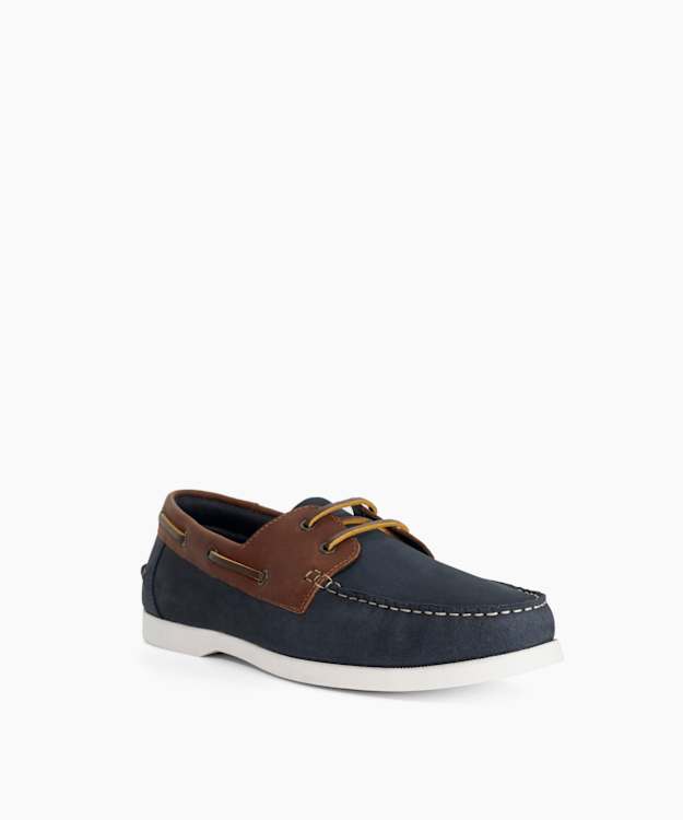 Bambbie Navy - Leather Boat Shoes