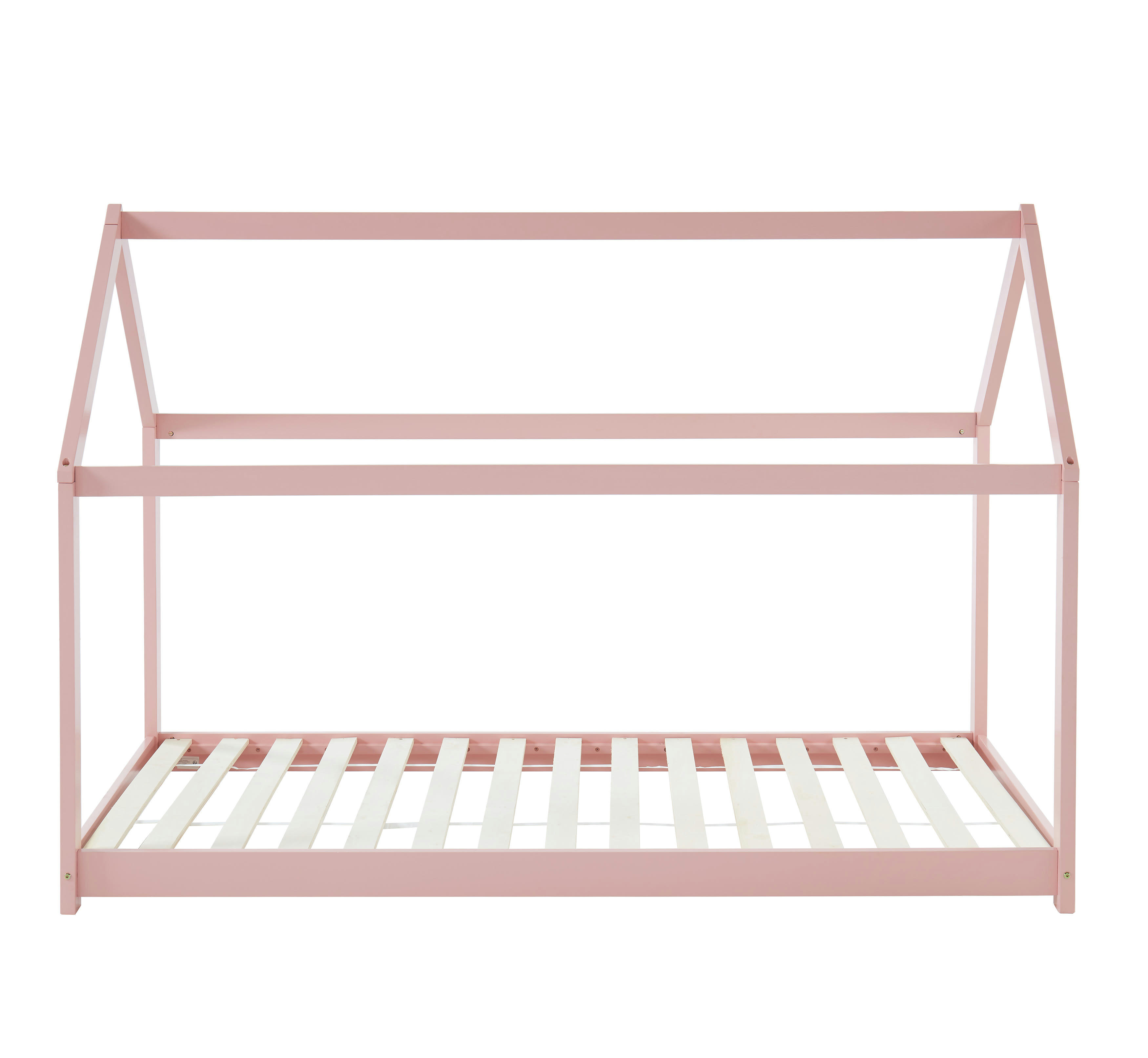 TINY - Lit enfant cabane   pin rose  90x190 sommier inclus