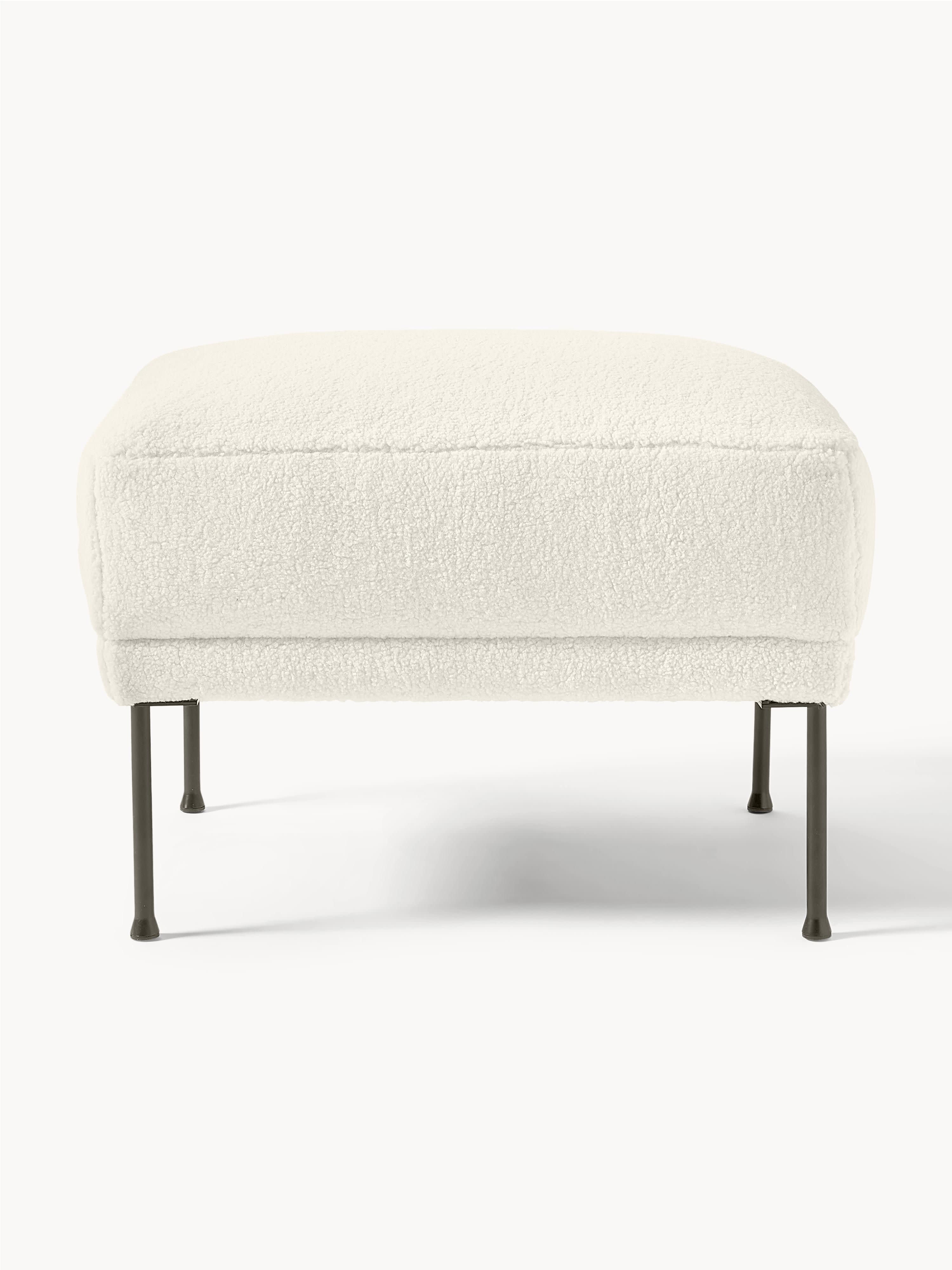 Sofa-Hocker Fluente aus Teddystoff