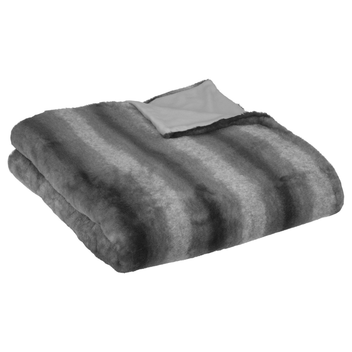 Faux Fur plaid "Grizzli" Grey, 180x230 cm