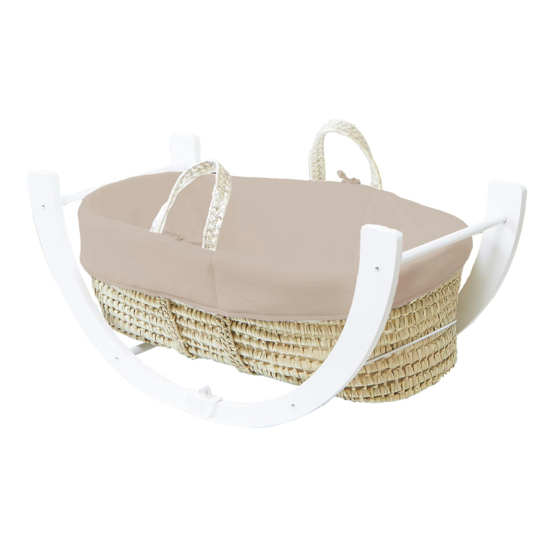 - Couffin avec Support Réversible - Habillage Noisette en Coton Bio