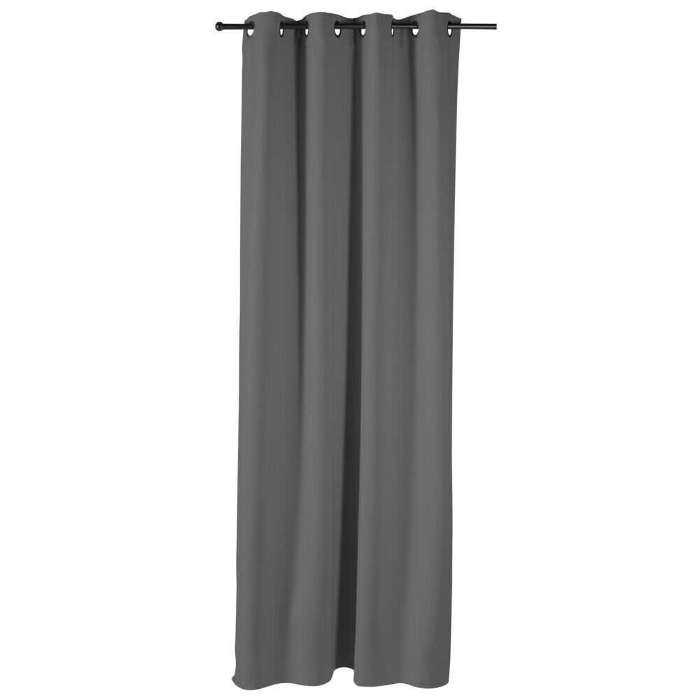 Rideau occultant porte gris foncé135x240cm