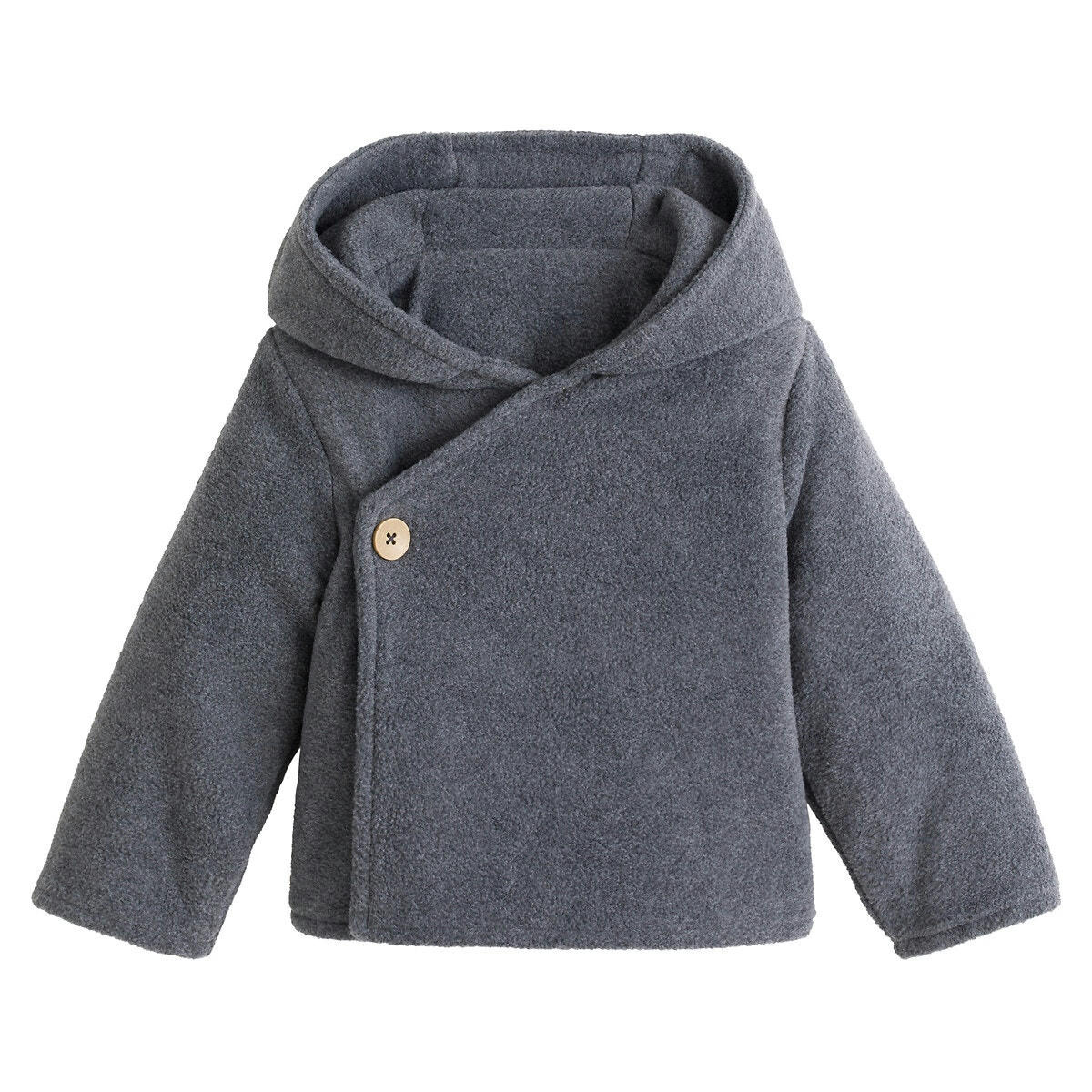 Gilet à capuche boutonné