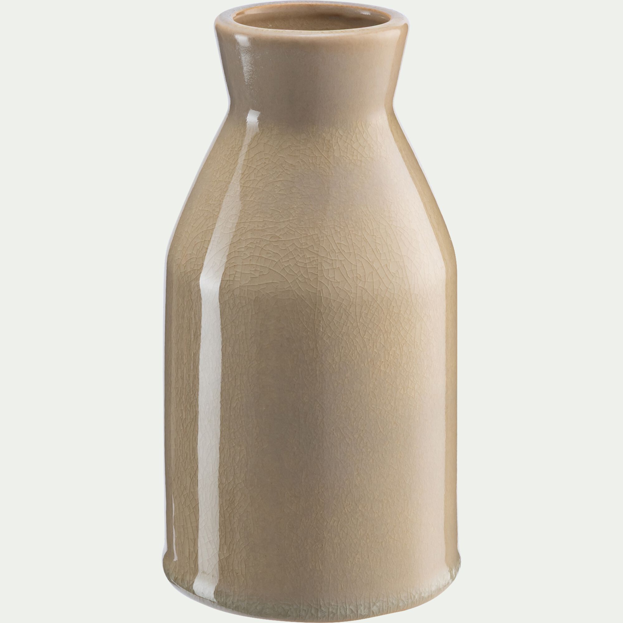 GRIMONE - Vase classique en faïence H17cm - blanc