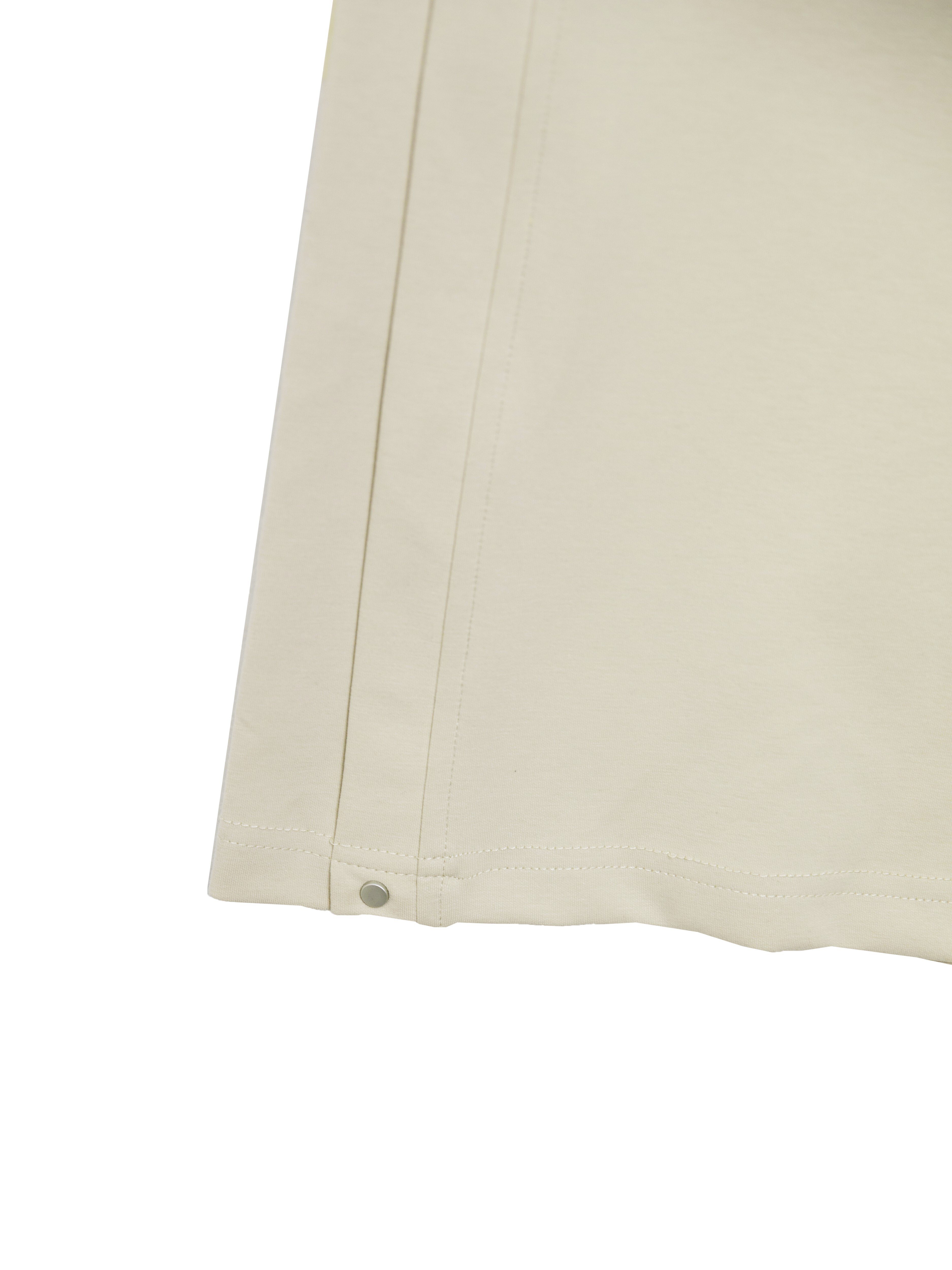 Pleated detail drawstring elastic waist pants - 25WRB294D