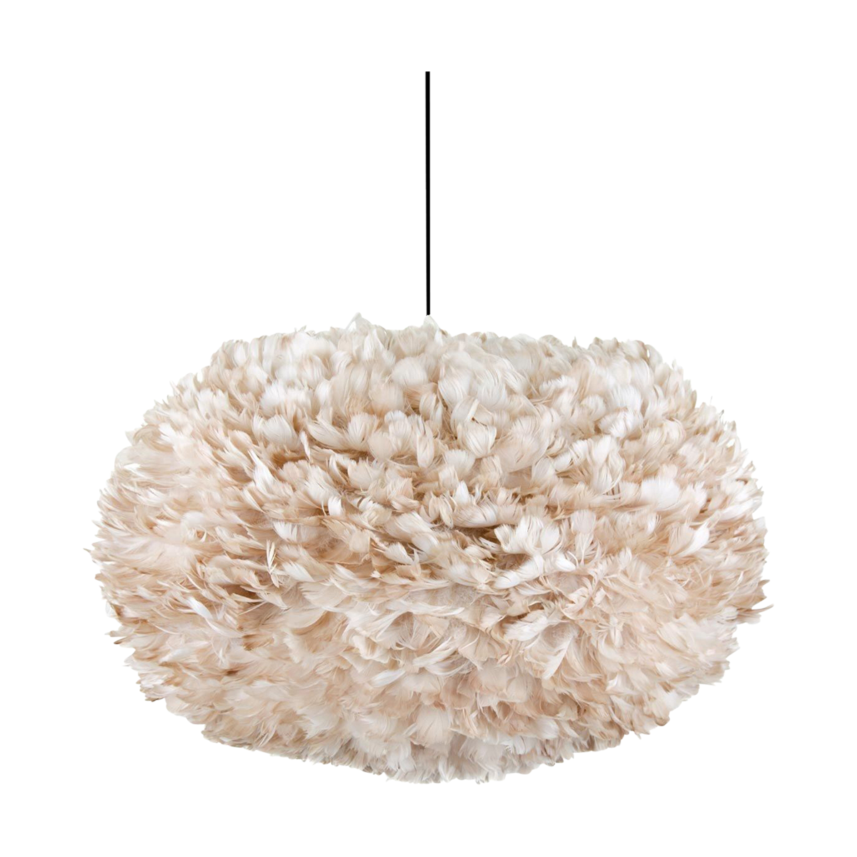 Umage Eos X-large hanglamp light brown - met koordset zwart - Ø 75 cm