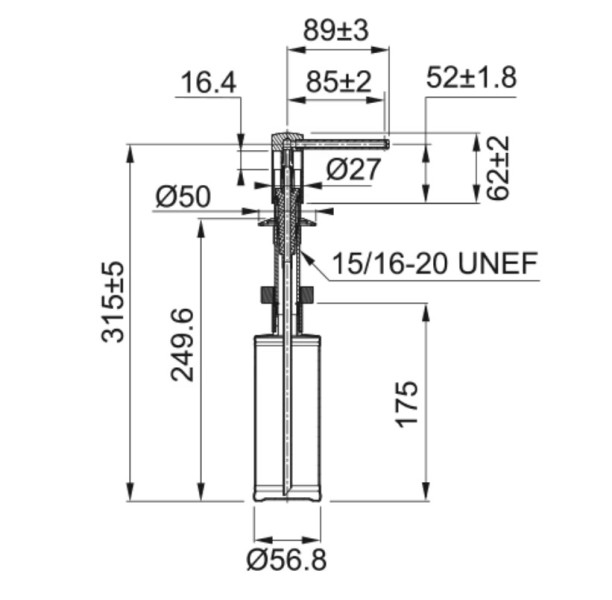 FRANKE Dozownik COMFORT chrom 119.0584.065