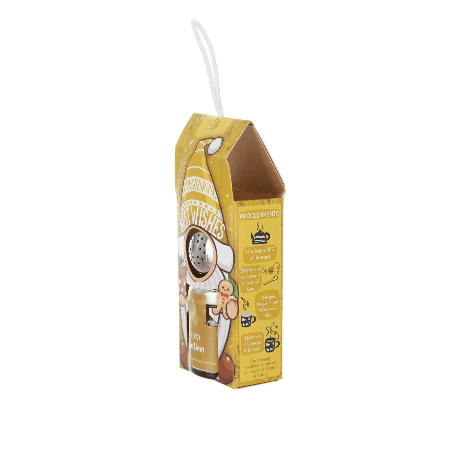Infuso tè agrumato con filtro confezione regalo