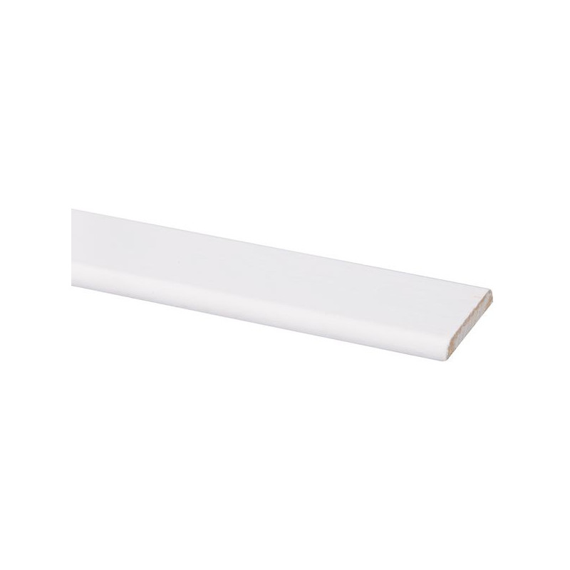 Moulure plate en pin blanche 270 x 3,7 x 0,5 cm