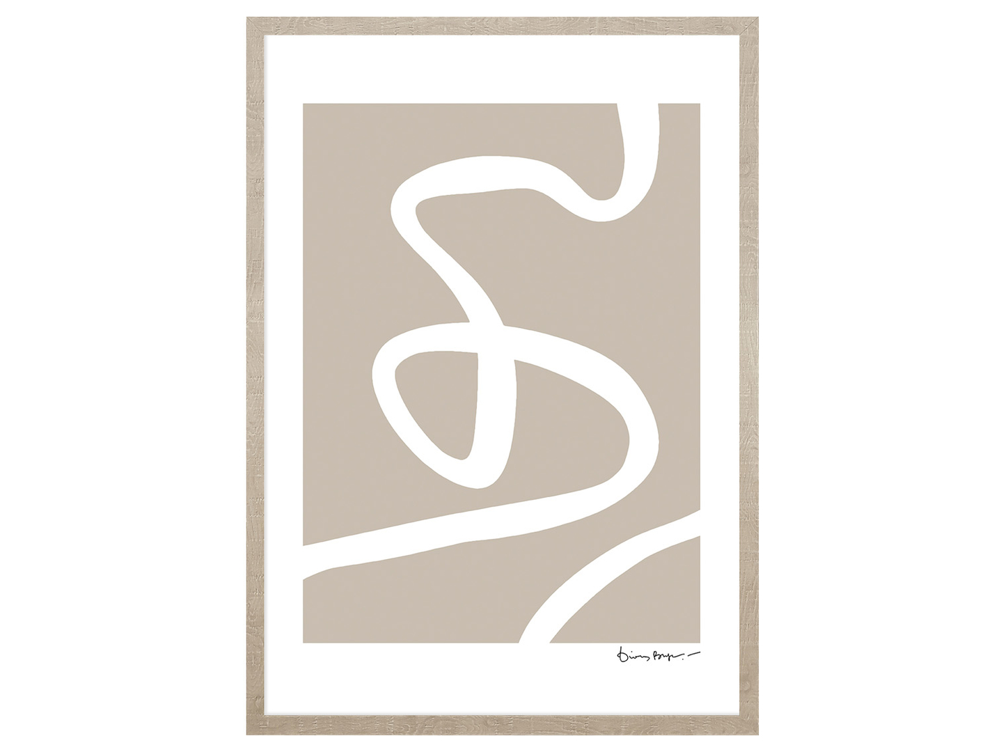 Obraz w ramie Irregular Line No. 1 53x73 cm