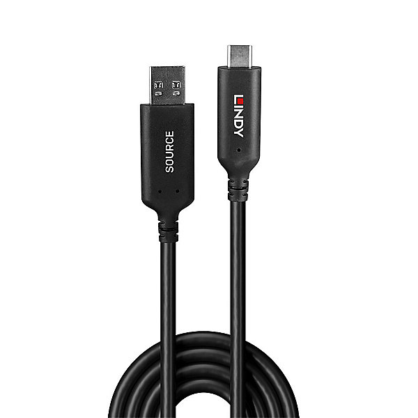 Câble USB 3.2 Gen1 hybride 5Gbps 50m LINDY