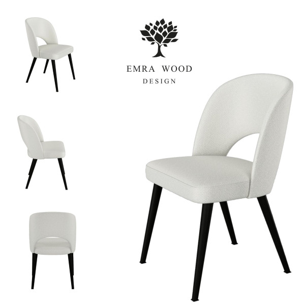 Emra Wood Premium KR-5 krzesło tk. CAPSULE-11 czarny