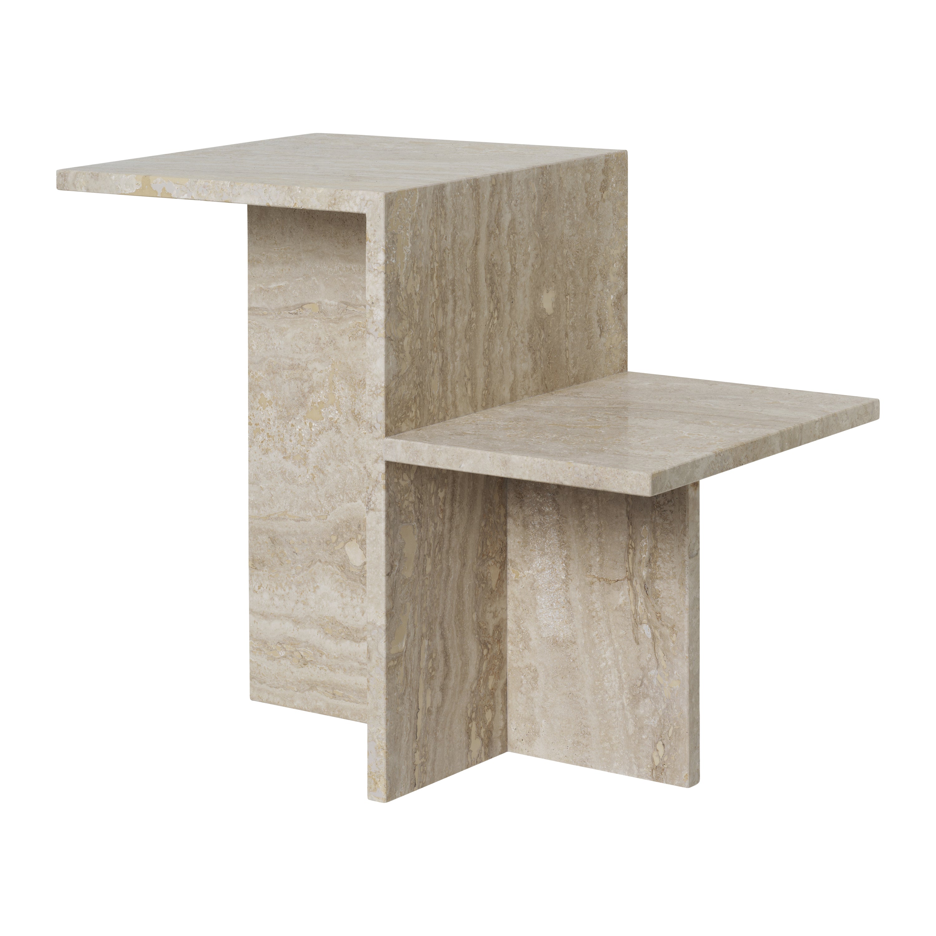 Ferm Living Distinct Bijzettafel - Travertine