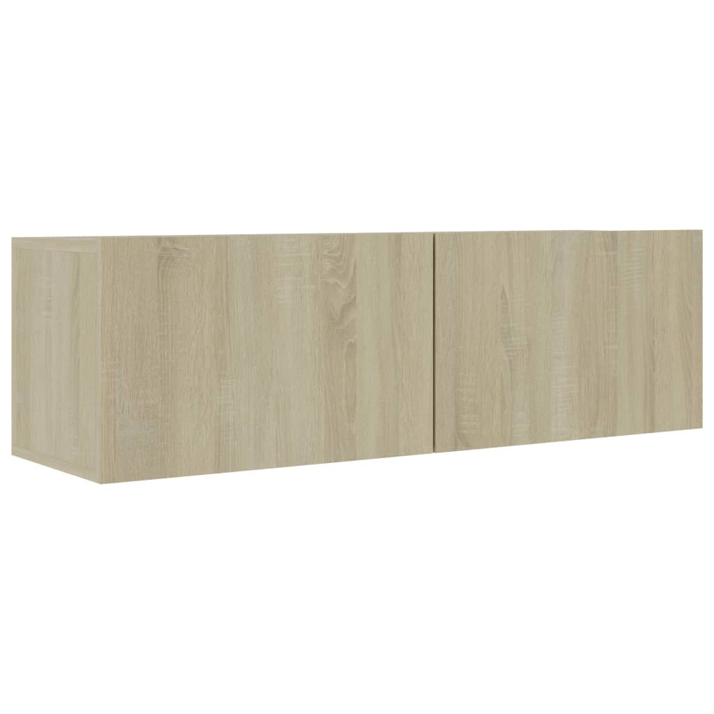 Szafka Pod Telewizor Stolik Półka Szafka RTV Brązowa 100x30x30 cm