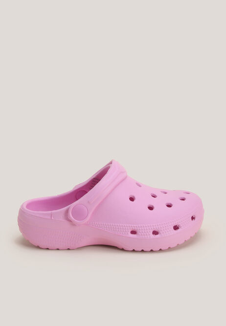 Girls Pink Clog Sandals