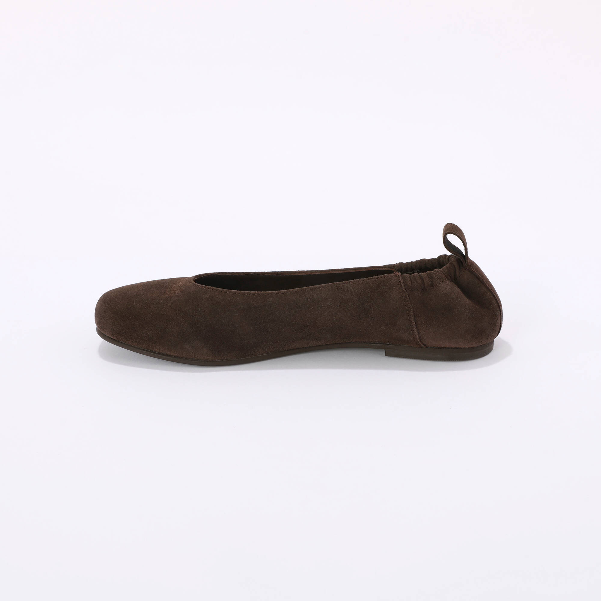 Ballerines cro&ucirc;te de cuir plates