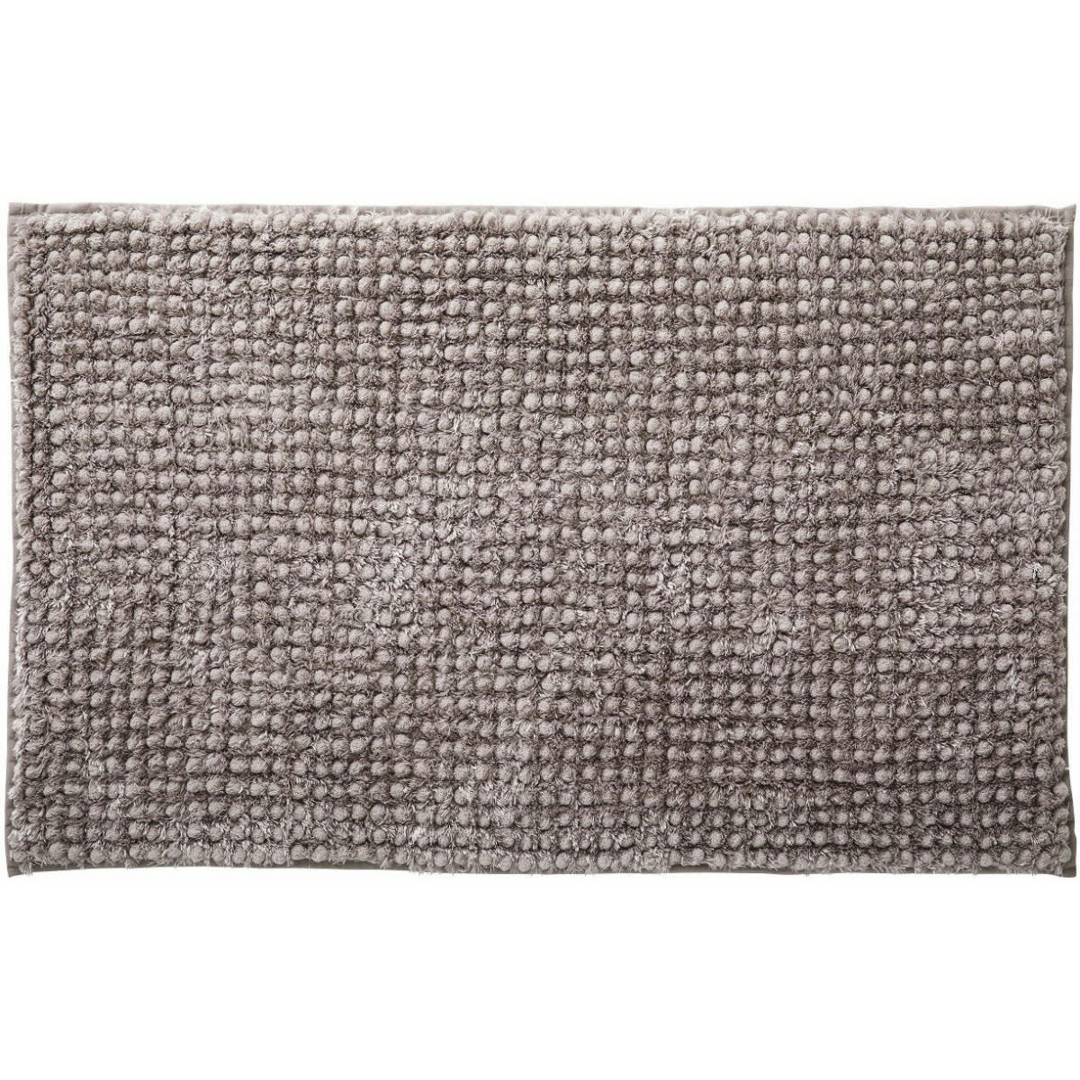 SOFTY - Tapis de bain en polyester uni gris lunaire 50x80cm
