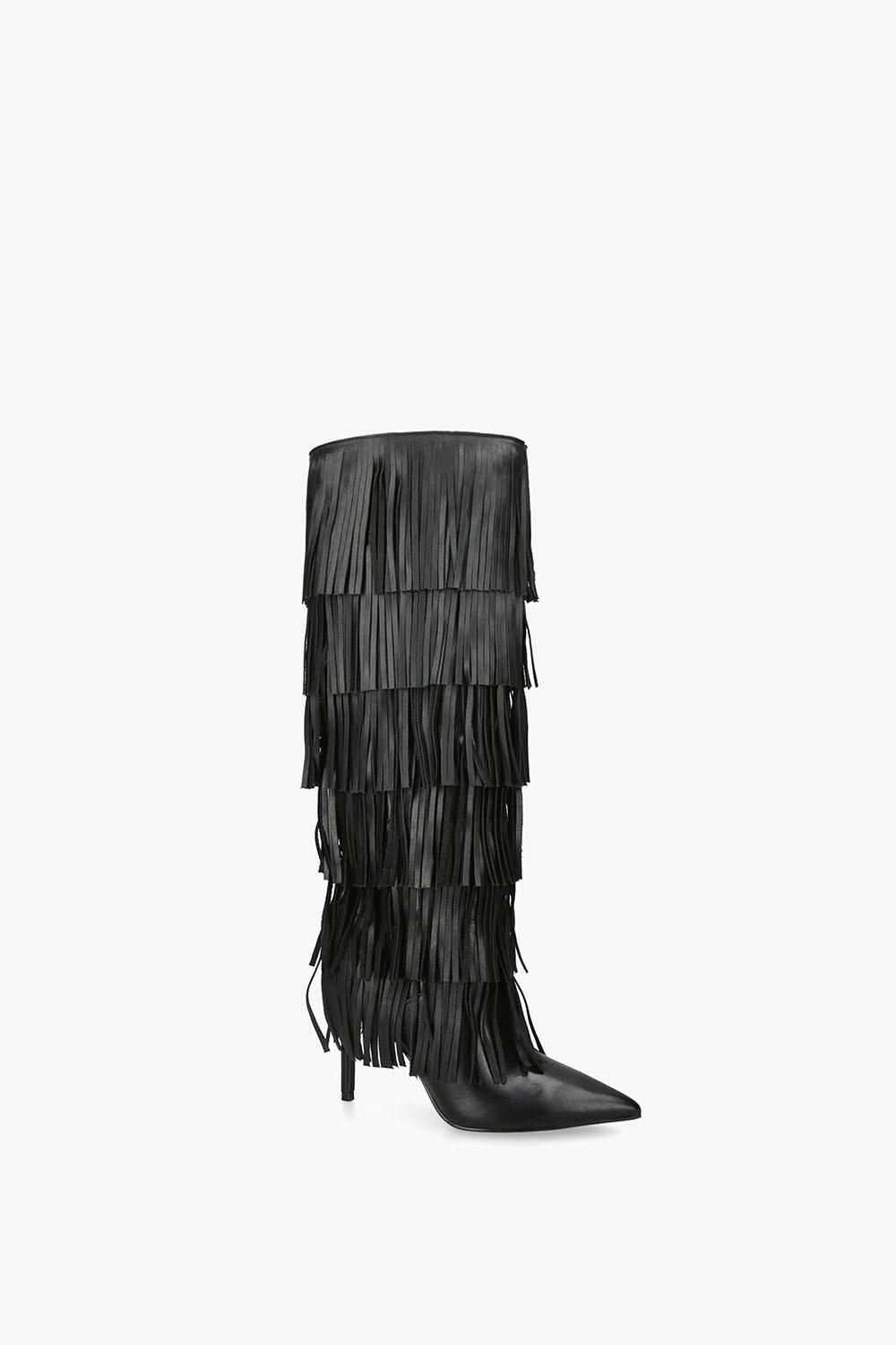 STEVE MADDEN Wanderlust Black' Leather Boots