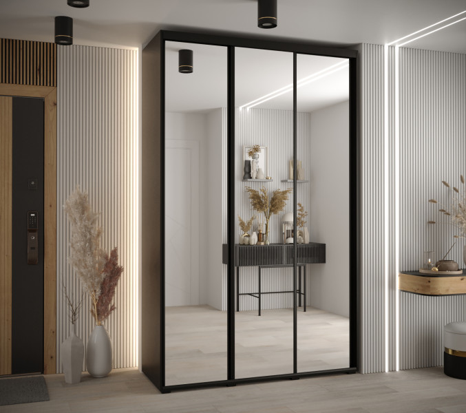 Szafa przesuwna 45 Cannes 2 150 czarny czarny czarny