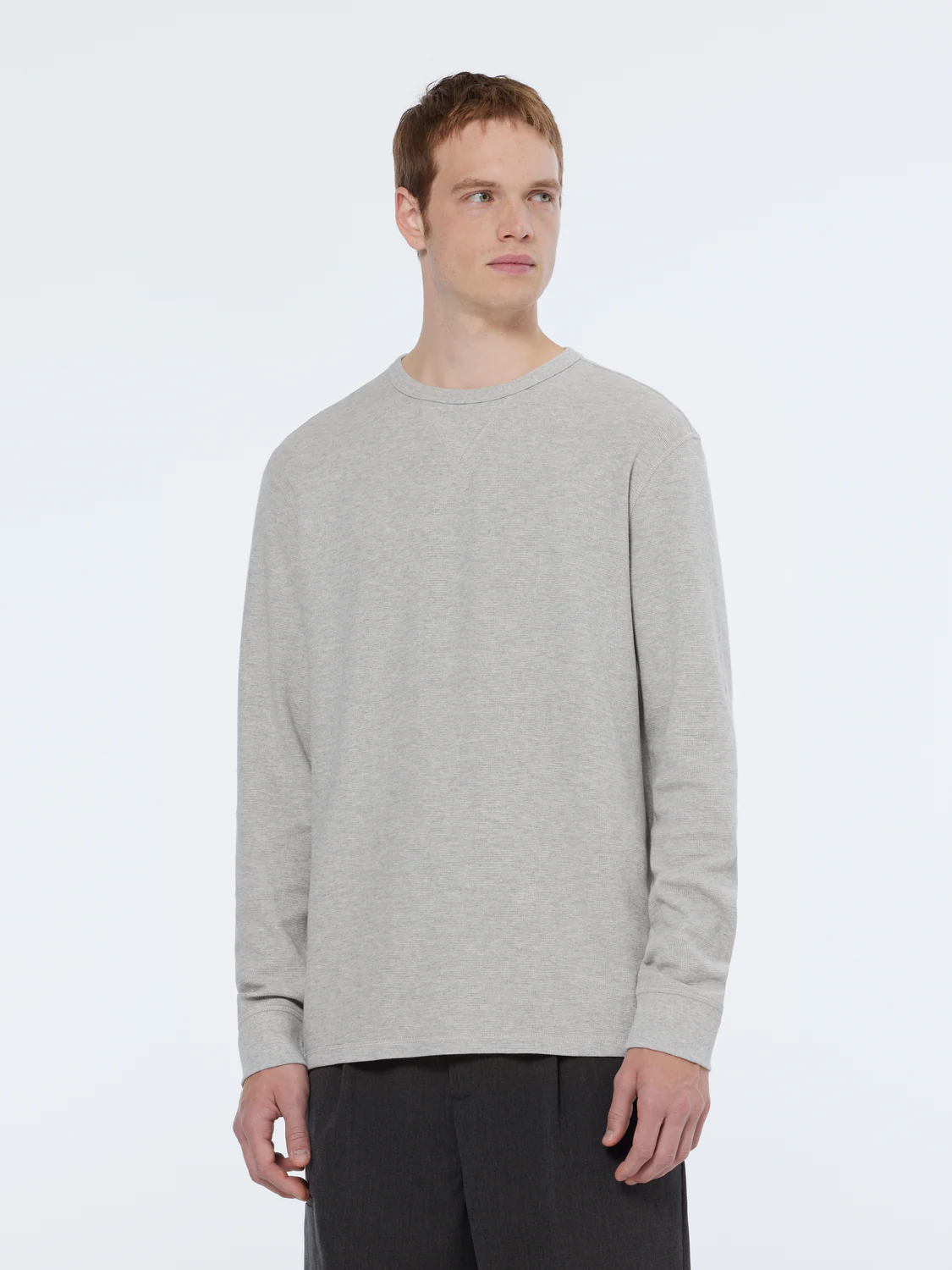 Regular Fit Waffle Long Sleeve T-Shirt