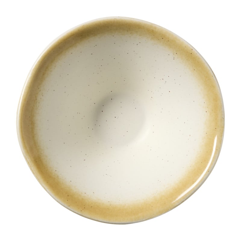 Schaaltje klein olivo - wit - &Oslash;11.5x5.8 cm