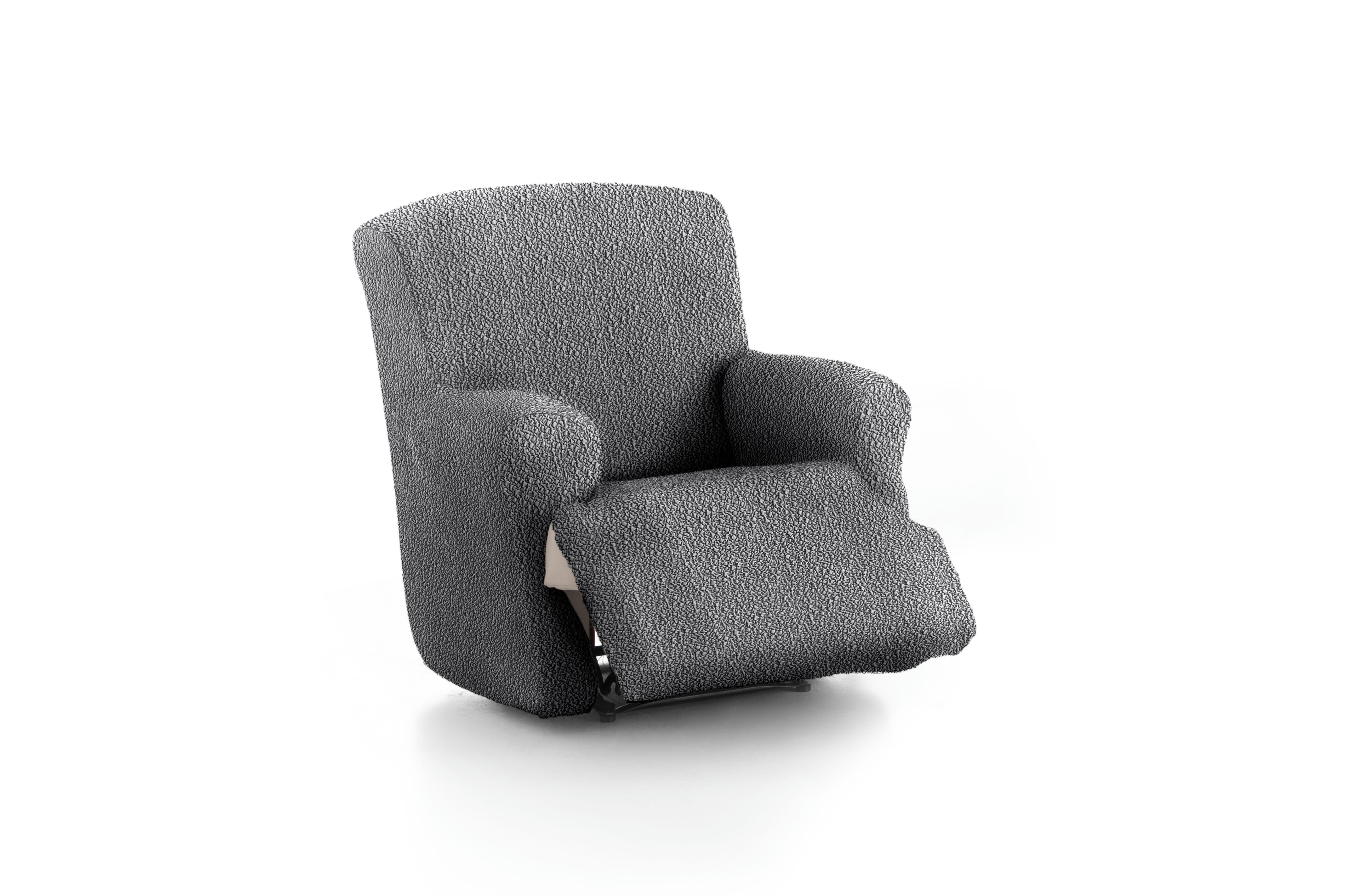 EYSA - Housse de fauteuil relax XL extensible gris foncé 60 - 110 cm