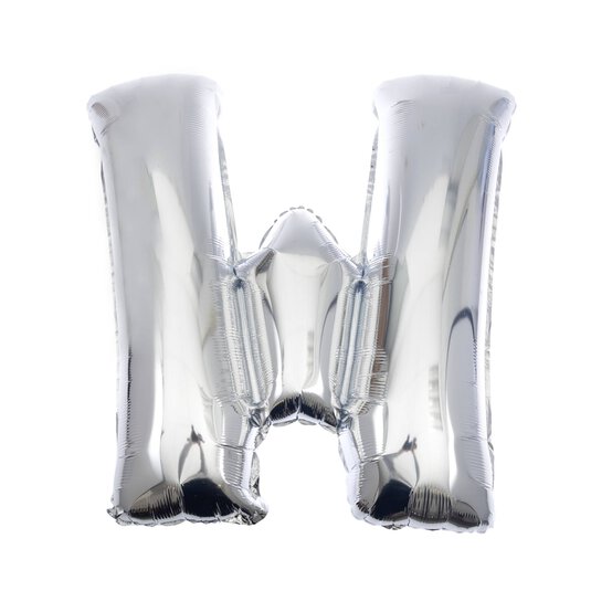 Extra Large Silver Foil Letter W Balloon