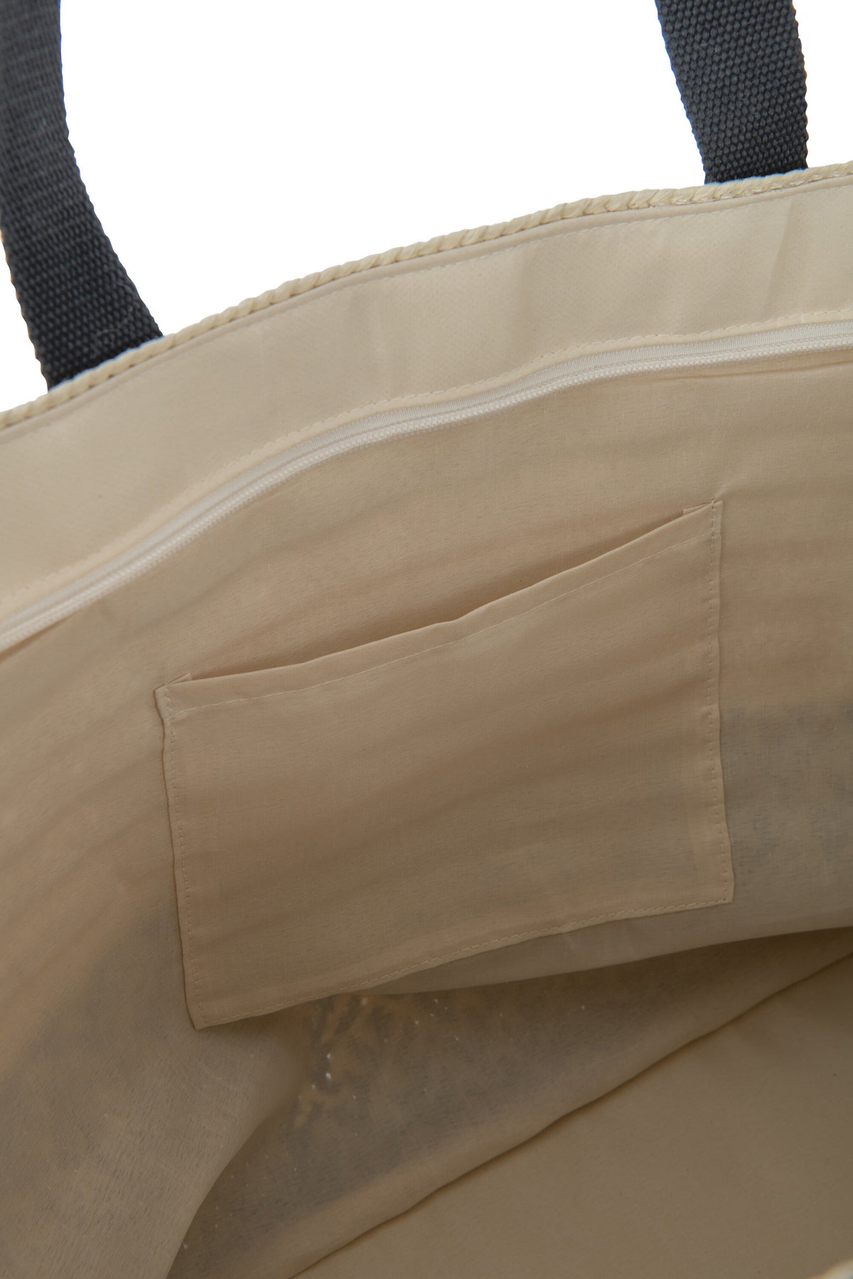 J-Line tas   hoed set - papier/katoen - beige/zwart