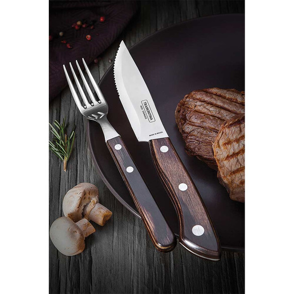 Couteau à Steak pour Barbecue GM Polywood - Tramontina