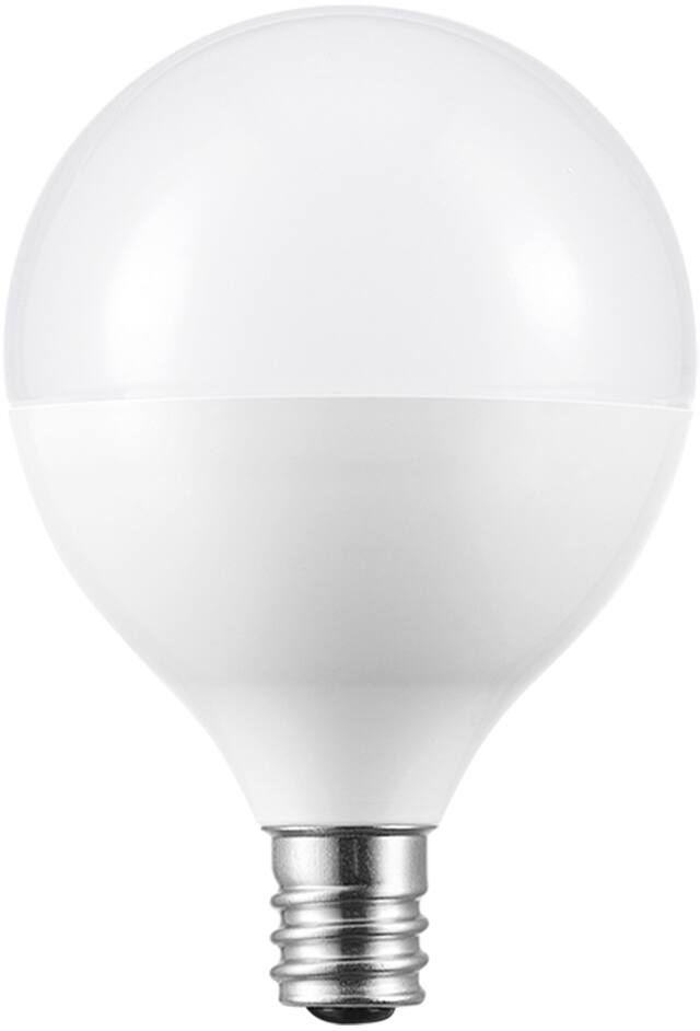 NOMA G16.5 E12 Base Globe Dimmable LED Light Bulbs, 200 Lumens, Warm White, 25W, 4-pk
