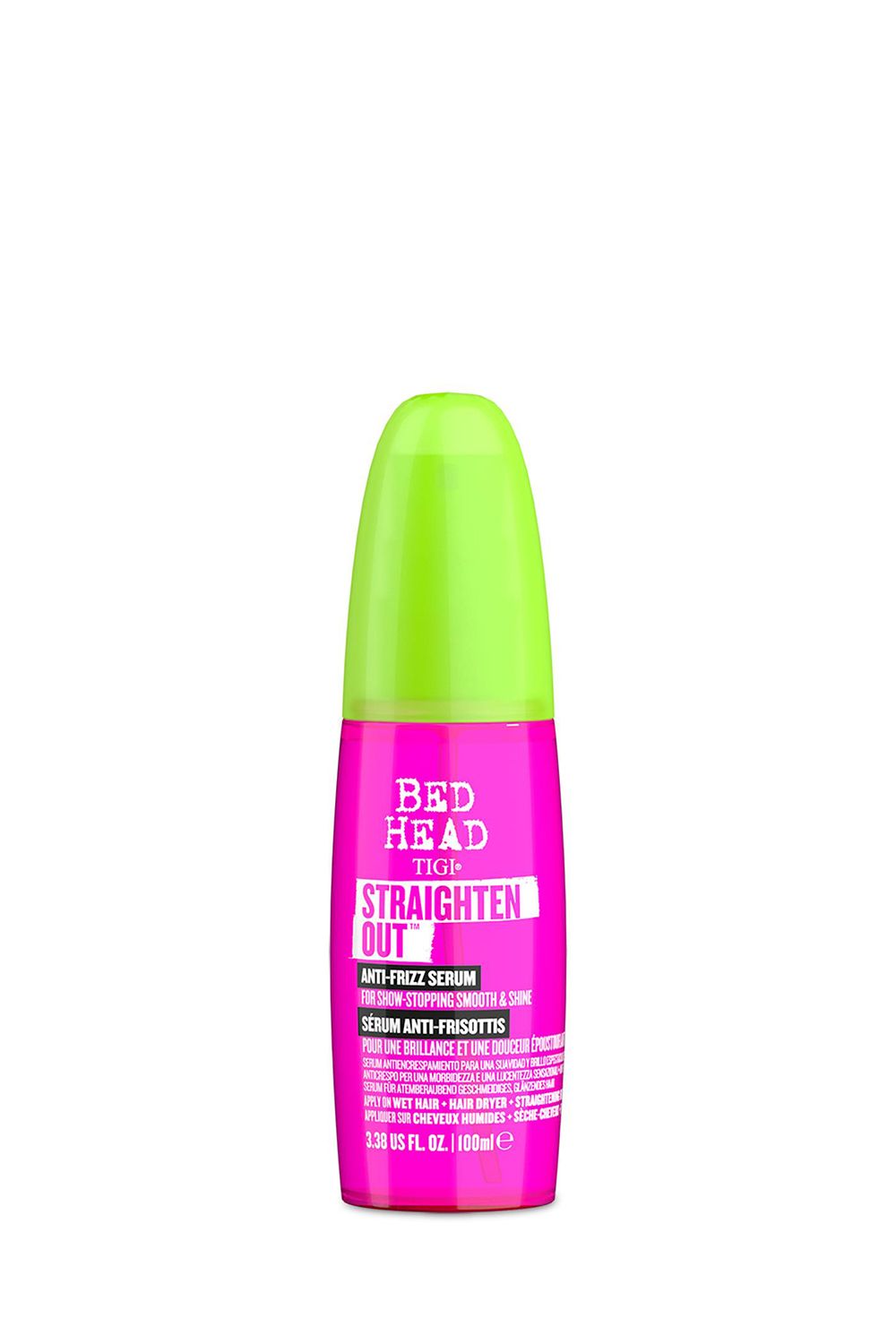 Tigi Straighten Out Anti Frizz Serum For Smooth Shiny Hair, 100ml