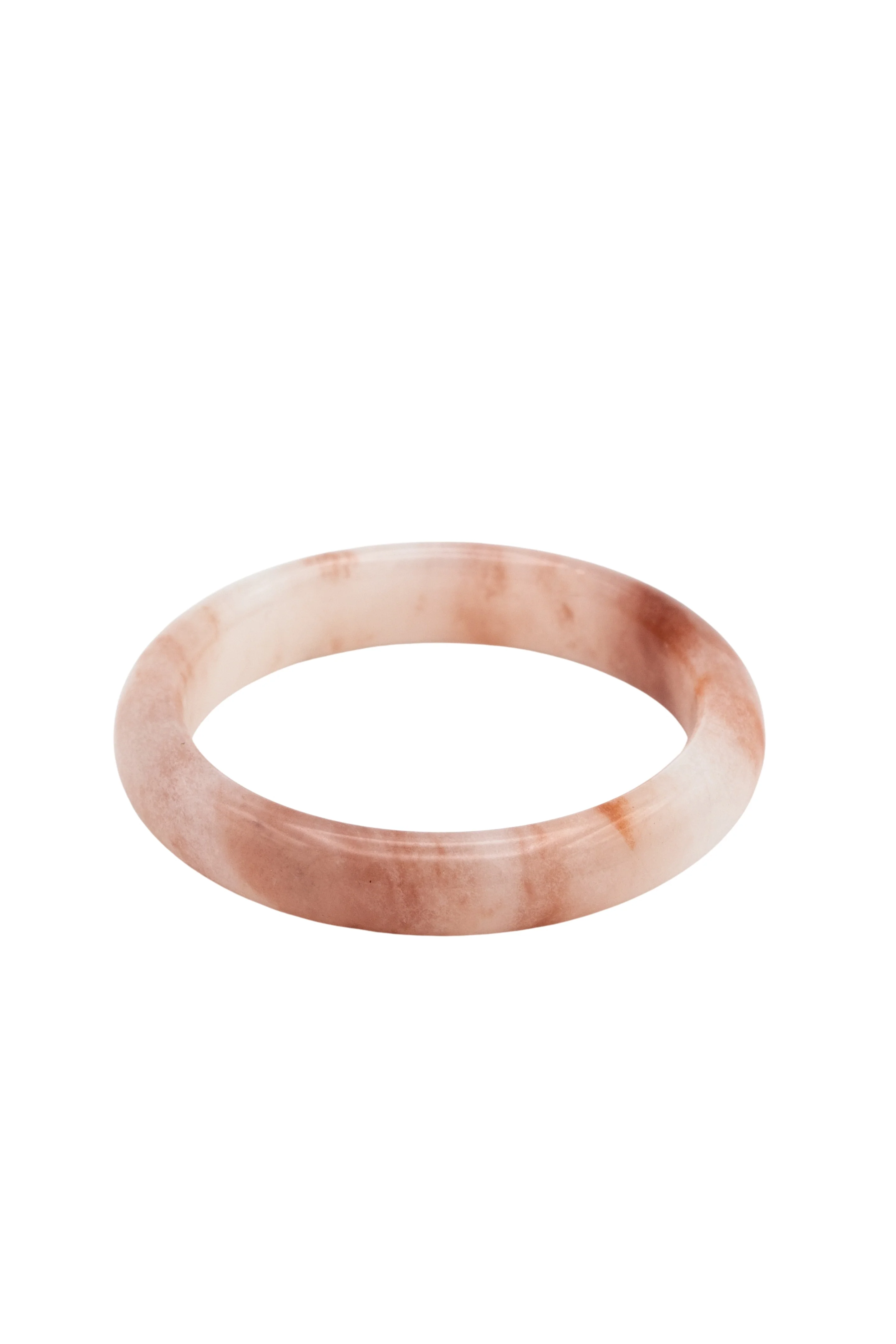 Peach Blossom — Pink Jade Stone Bangle