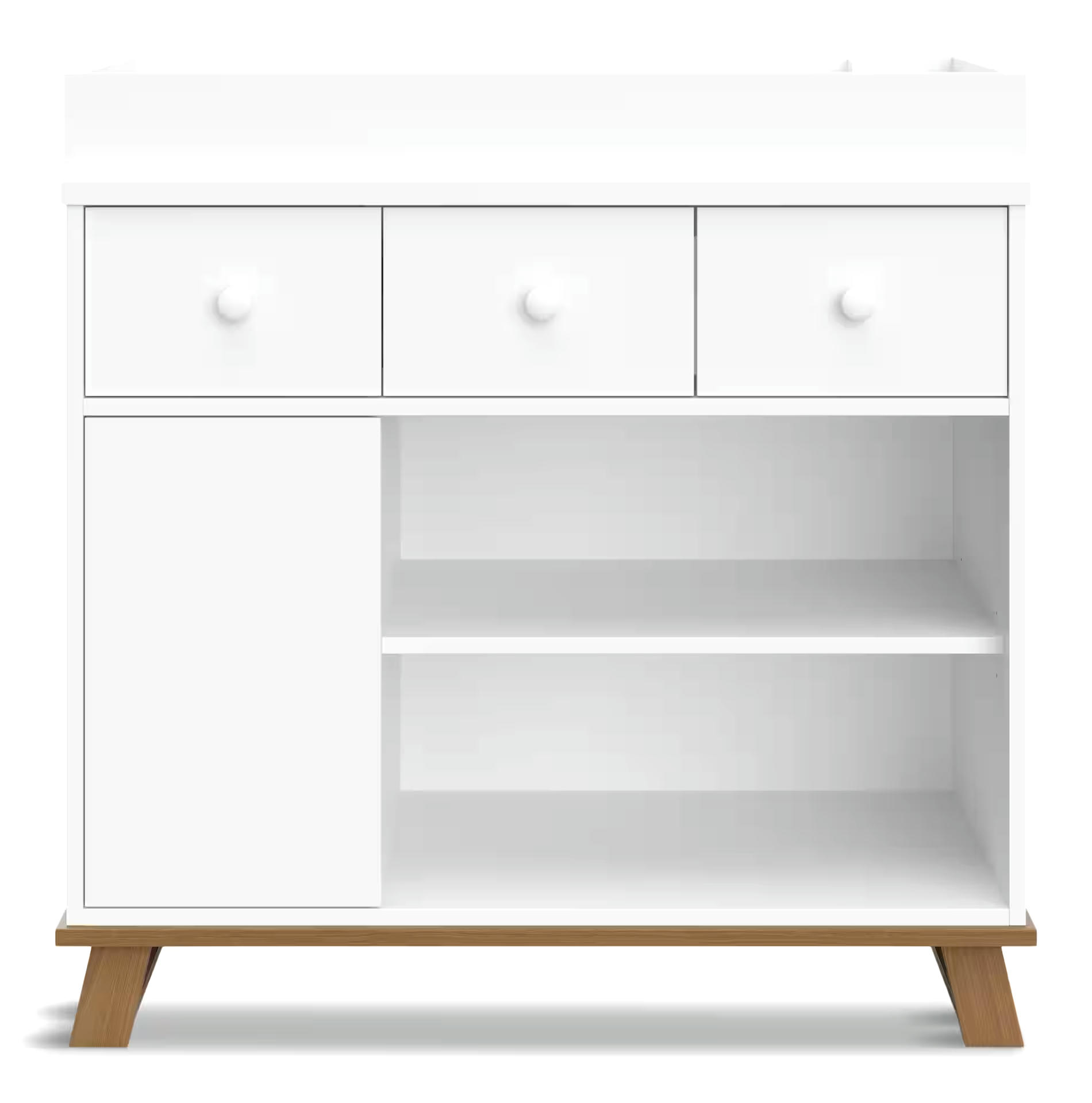 Storkcraft Modern Nursery Changing Table Dresser, Vintage Driftwood