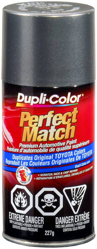 Dupli-Color Perfect Match Premium Acrylic Lacquer Automotive Aerosol Spray Paint, Phantom Grey Pearl (1E3), 227-g