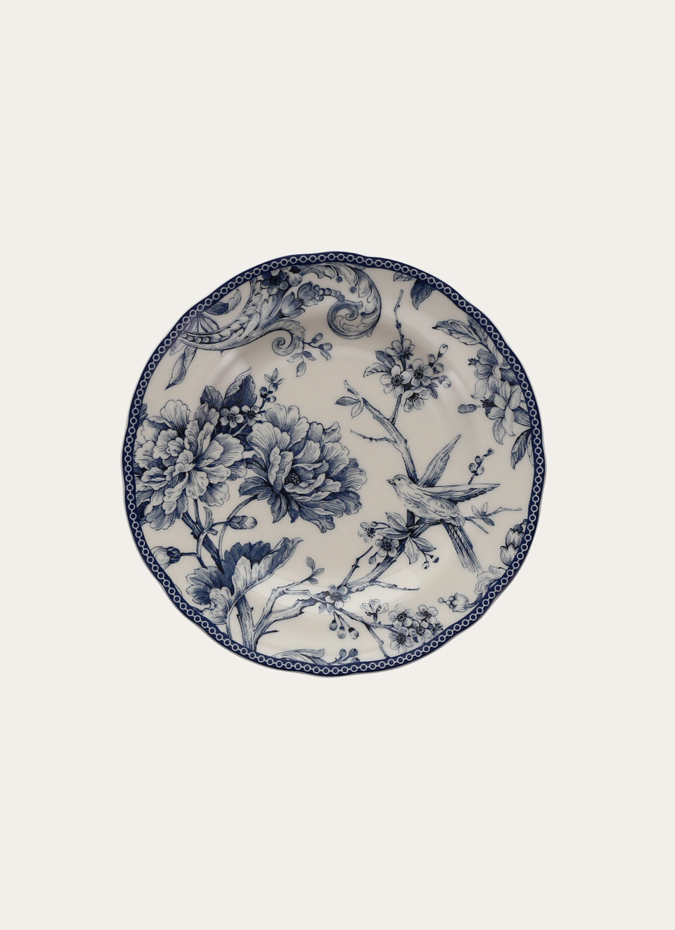 ASSIETTE à DESSERT EN GRÈS ADELAÏDE MARINE