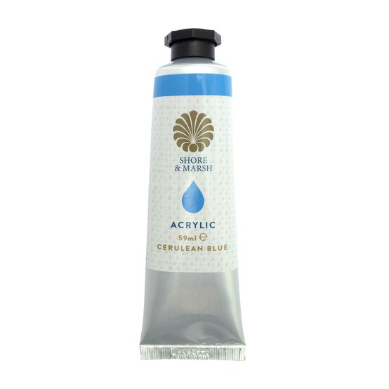 Shore & Marsh Cerulean Blue Acrylic Paint 59ml